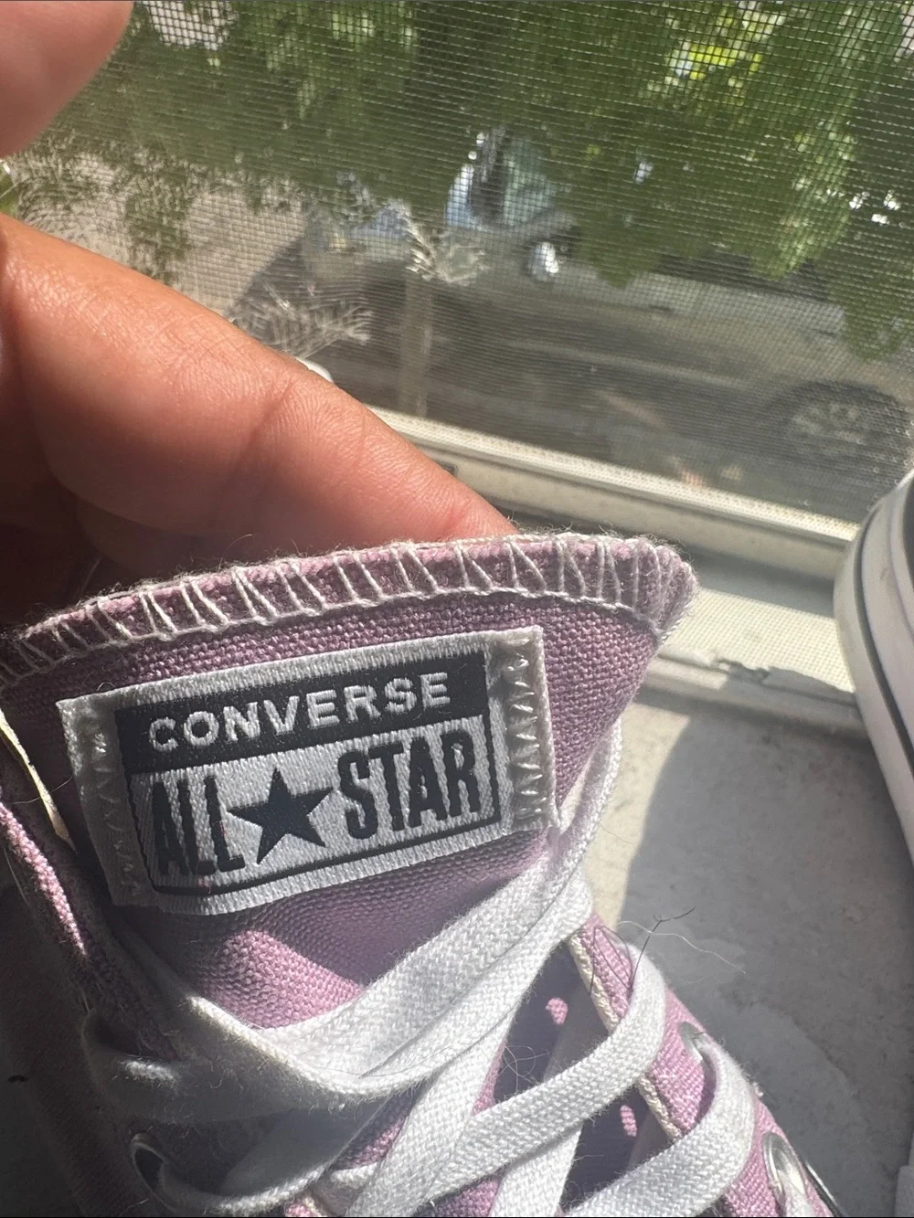 Converse Kids Lavender All Star Low Top Sneakers
